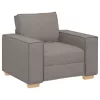 Kanapé Szett párnával 3 pcs Tópszínű 220 x 78 x 84 cm szövet
