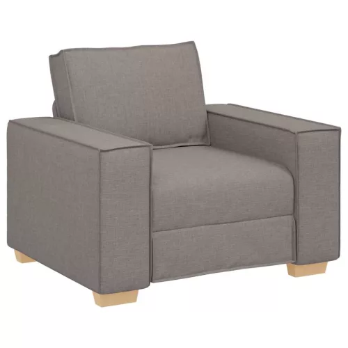 Kanapé Szett párnával 3 pcs Tópszínű 220 x 78 x 84 cm szövet