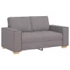 Kanapé Szett párnával 3 pcs Tópszínű 220 x 78 x 84 cm szövet