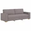 Kanapé Szett párnával 3 pcs Tópszínű 220 x 78 x 84 cm szövet