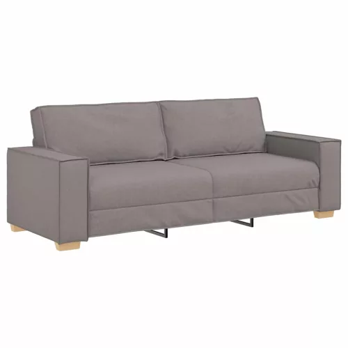 Kanapé Szett párnával 3 pcs Tópszínű 220 x 78 x 84 cm szövet