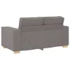 Kanapé Szett párnával 3 pcs Tópszínű 220 x 78 x 84 cm szövet