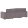 Kanapé Szett párnával 3 pcs Tópszínű 220 x 78 x 84 cm szövet