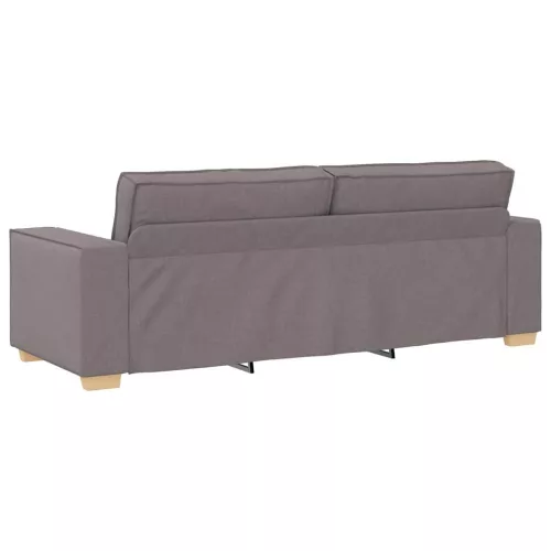 Kanapé Szett párnával 3 pcs Tópszínű 220 x 78 x 84 cm szövet