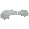 Kanapé Szett párnával 3 pcs Szürke 221 x 78 x 80 cm Bársony