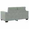 Kanapé Szett párnával 3 pcs Szürke 221 x 78 x 80 cm Bársony