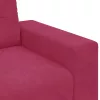 Kanapé Szett párnával 3 pcs Bordó 221 x 78 x 80 cm Bársony