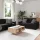 Kanapé Szett párnával 3 pcs Fekete 221 x 78 x 80 cm Bársony