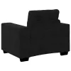 Kanapé Szett párnával 3 pcs Fekete 221 x 78 x 80 cm Bársony