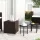 3 db barna polyrattan kerti kisasztal