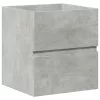 2 részes betonszürke szerelt fa fürdőszobai bútorszett
