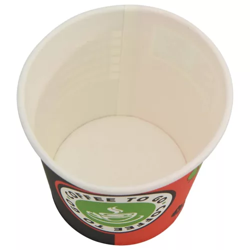 1000 db papír kávéscsészék fedővel 4oz 120ml
