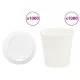 1000 db papír kávéscsészék fedővel 4oz 100ml