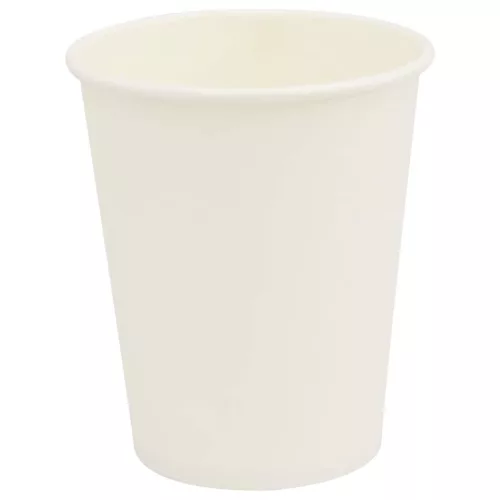 1000 db papír kávéscsészék fedővel 8oz 200ml