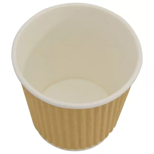 1000 db papír kávéscsészék fedővel 4oz 100ml