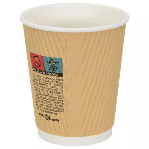 1000 db papír kávéscsészék fedővel 8oz 200ml