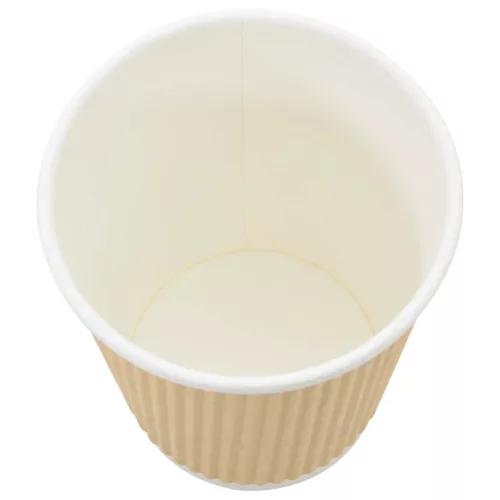 1000 db papír kávéscsészék fedővel 8oz 200ml