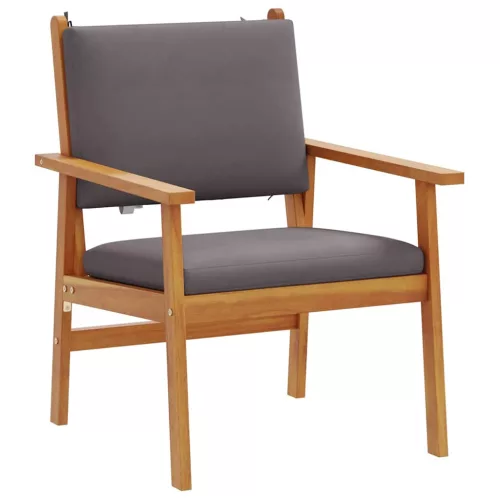 Kerti Kanapé Szett 4 pcs Barna 75 x 45 x 38 cm Tömör akácfa