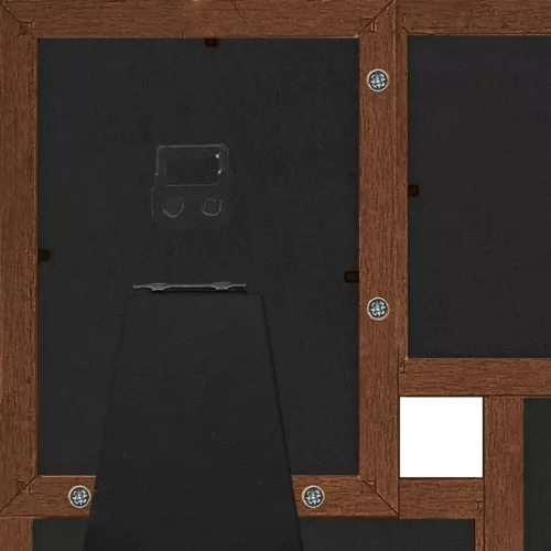 Sötétbarna MDF fényképkeretszett 4 db 13 x 18 cm-es képhez