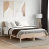 Tömör fenyőfa ágy matrac nélkül 135 x 190 cm