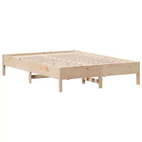 Tömör fenyőfa ágy matrac nélkül 135 x 190 cm