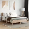 Tömör fenyőfa ágy matrac nélkül 120 x 190 cm