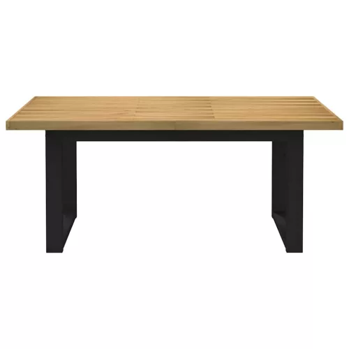 Étkezőasztal NOAIN U-alakú lábak 180x90x75 cm tömörfa fenyőfa