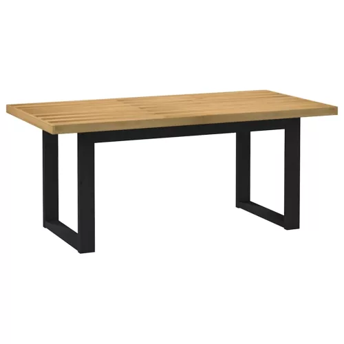 Étkezőasztal NOAIN U-alakú lábak 180x90x75 cm tömörfa fenyőfa