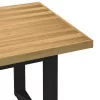 Étkezőasztal NOAIN U-alakú lábak 180x90x75 cm tömörfa fenyőfa