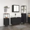 Fürdőszoba bútor szett 3 pcs Musta tammi 90 x 34.5 x 60 cm