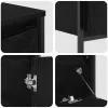 Fürdőszoba bútor szett 3 pcs Musta tammi 90 x 34.5 x 60 cm