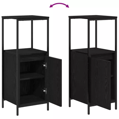 Fürdőszoba bútor szett 3 pcs Musta tammi 90 x 34.5 x 60 cm