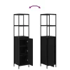 Fürdőszoba bútor szett 3 pcs Musta tammi 90 x 34.5 x 60 cm