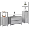 Fürdőszoba bútor szett 3 pcs Szürke sonoma 90 x 34.5 x 60 cm