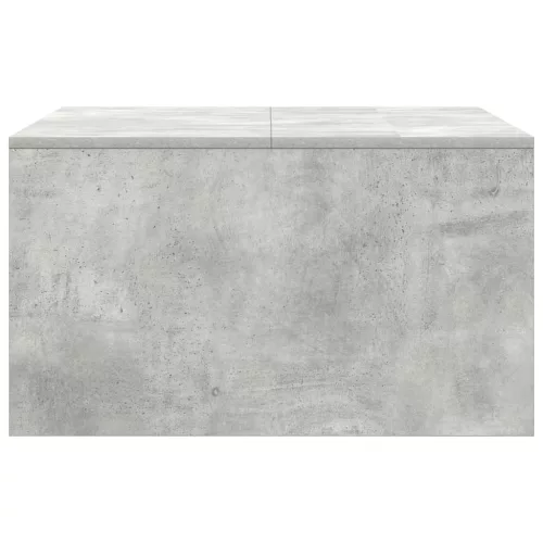Betonszürke dohányzóasztal fiókokkal 70,5x70x40 cm