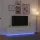 Fehér TV-szekrény LED-lámpákkal 193,5x41x50 cm