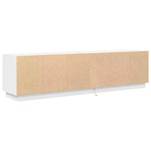 Fehér TV-szekrény LED-lámpákkal 193,5x41x50 cm
