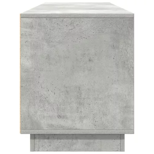 Betonszürke TV-szekrény LED lámpákkal 193,5x41x50 cm