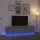 Szürke sonoma színű TV-szekrény LED-lámpákkal 193,5x41x50 cm