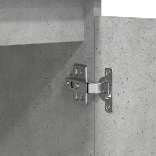 Betonszürke szerelt fa tálalószekrény fiókos 100,5x35x76 cm