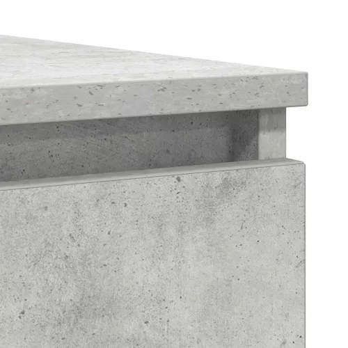 Betonszürke szerelt fa tálalószekrény fiókos 100,5x35x76 cm