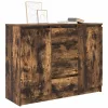 Füstölt tölgy szerelt fa tálalószekrény fiókos 100,5x35x76 cm