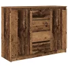Antik fa szerelt fa tálalószekrény fiókos 100,5x35x76 cm