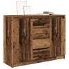 Antik fa szerelt fa tálalószekrény fiókos 100,5x35x76 cm