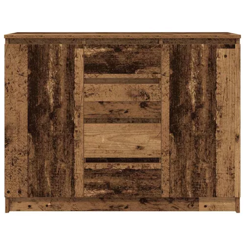 Antik fa szerelt fa tálalószekrény fiókos 100,5x35x76 cm