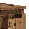 Antik fa szerelt fa tálalószekrény fiókos 100,5x35x76 cm