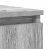 Szürke sonoma szerelt fa tálalószekrény fiókos 100,5x35x98,5 cm