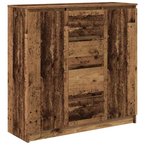 Antik fa szerelt fa tálalószekrény fiókos 100,5x35x98,5 cm
