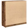 Antik fa szerelt fa tálalószekrény fiókos 100,5x35x98,5 cm