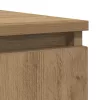 Kézműves tölgy szerelt fa tálalószekrény fiókos 100,5x35x98,5cm